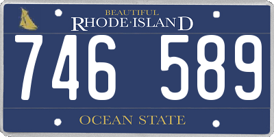 RI license plate 746589