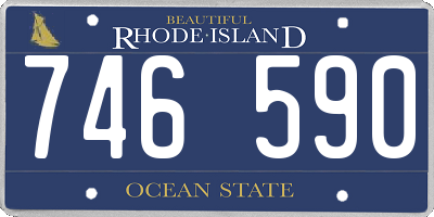 RI license plate 746590