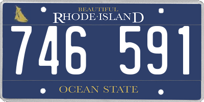 RI license plate 746591