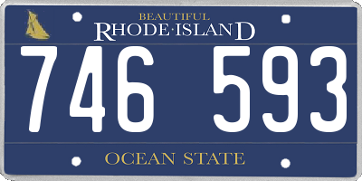 RI license plate 746593