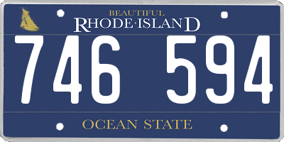 RI license plate 746594