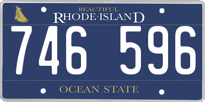 RI license plate 746596