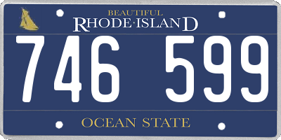 RI license plate 746599