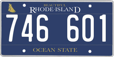 RI license plate 746601