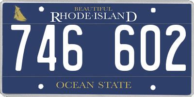 RI license plate 746602