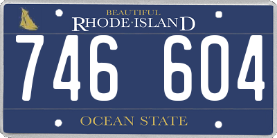 RI license plate 746604