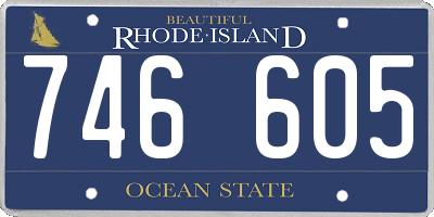 RI license plate 746605