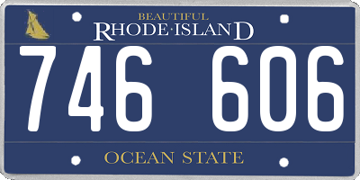 RI license plate 746606