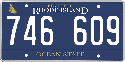 RI license plate 746609