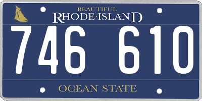 RI license plate 746610