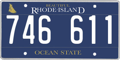 RI license plate 746611