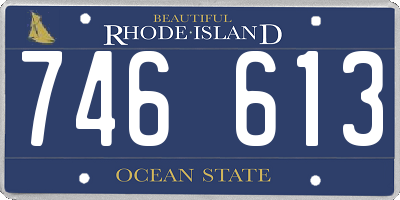 RI license plate 746613