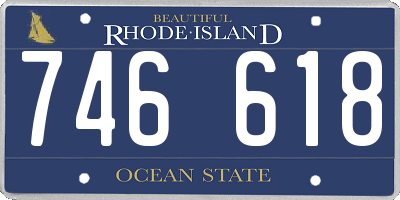 RI license plate 746618