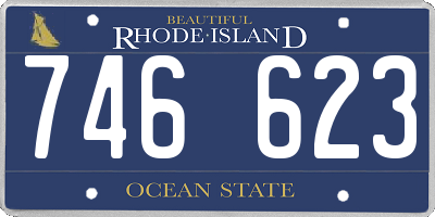 RI license plate 746623