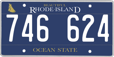 RI license plate 746624