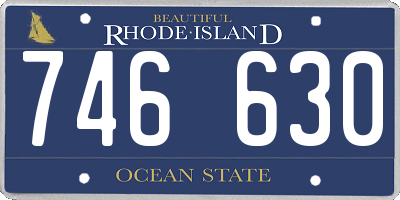 RI license plate 746630