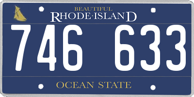 RI license plate 746633