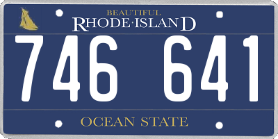 RI license plate 746641