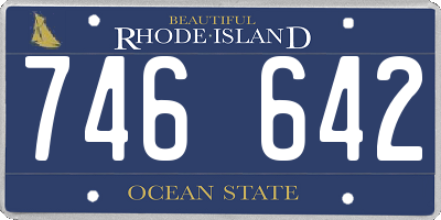 RI license plate 746642