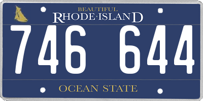 RI license plate 746644