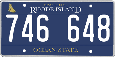 RI license plate 746648