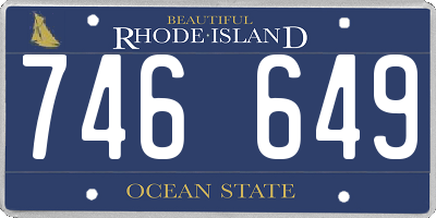 RI license plate 746649