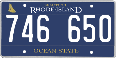 RI license plate 746650