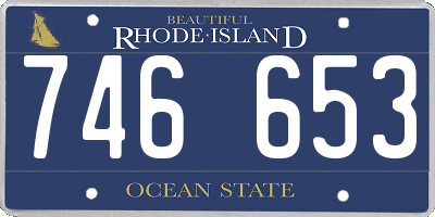 RI license plate 746653