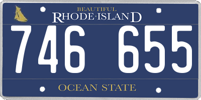 RI license plate 746655