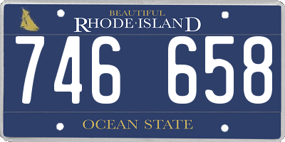 RI license plate 746658