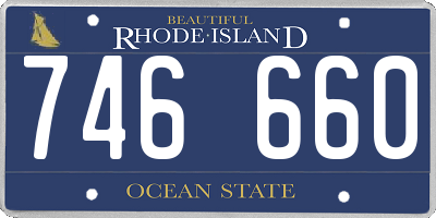 RI license plate 746660