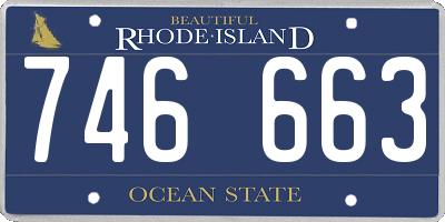 RI license plate 746663