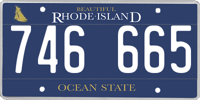 RI license plate 746665