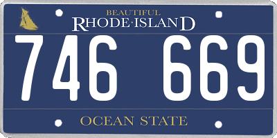 RI license plate 746669