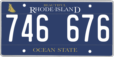 RI license plate 746676