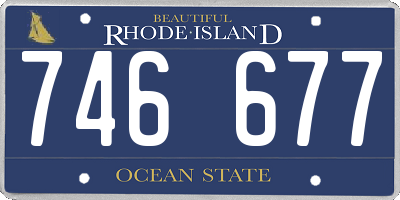 RI license plate 746677