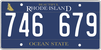 RI license plate 746679