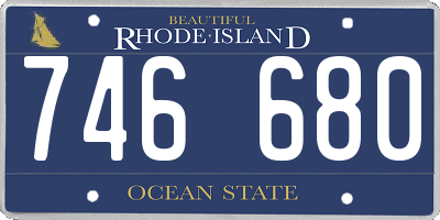 RI license plate 746680