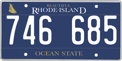 RI license plate 746685