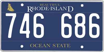 RI license plate 746686