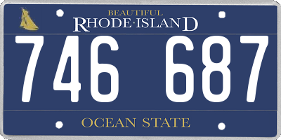 RI license plate 746687
