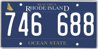 RI license plate 746688