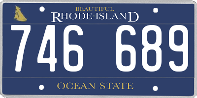 RI license plate 746689