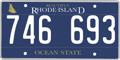 RI license plate 746693