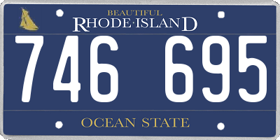 RI license plate 746695