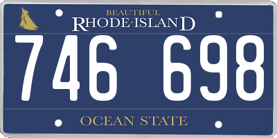 RI license plate 746698