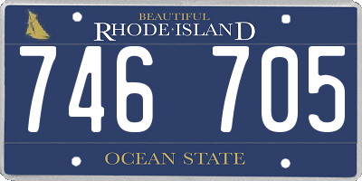 RI license plate 746705