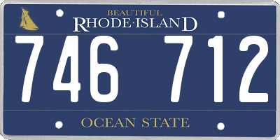 RI license plate 746712