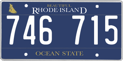 RI license plate 746715