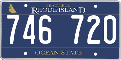 RI license plate 746720